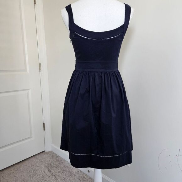 Diane von Furstenberg x Neiman Marcus Navy Sweetheart Dress – Size 4 - Picture 8 of 10
